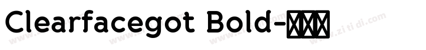 Clearfacegot Bold字体转换